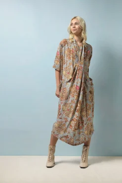 Tudor Rose Grey Rachel Dress