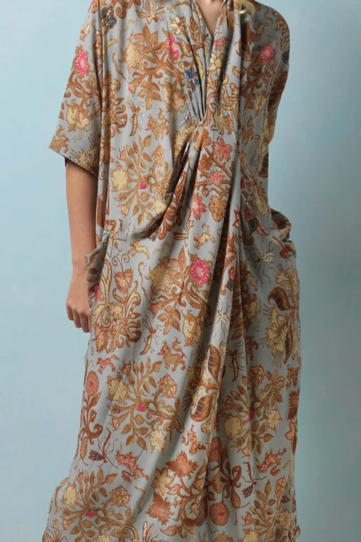 Tudor Rose Grey Rachel Dress