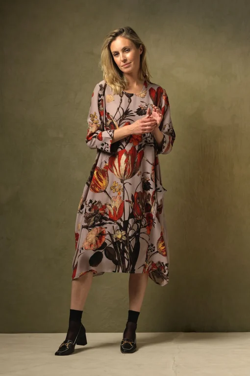 Tulip Red Asymmetric Dress