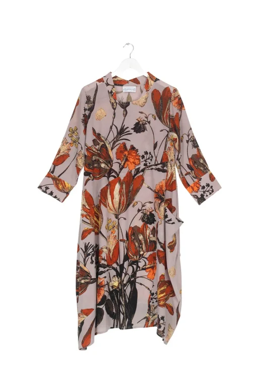 Tulip Red Asymmetric Dress