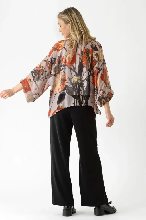 Tulip Red Kimono
