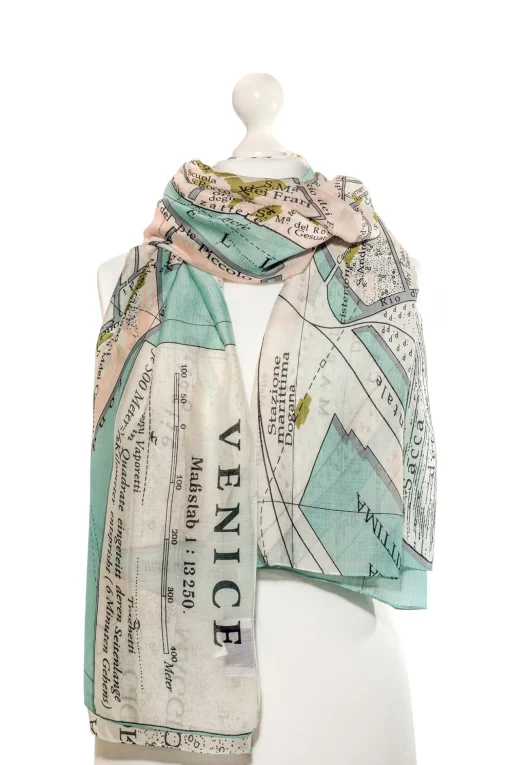 Venice Map Scarf