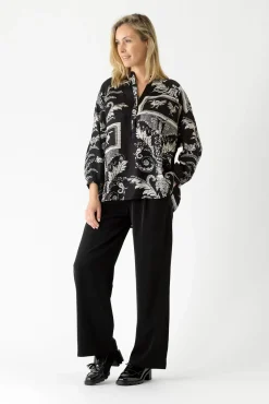Vintage Damask Black Darcy Shirt