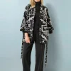 Vintage Damask Black Wrap Jacket