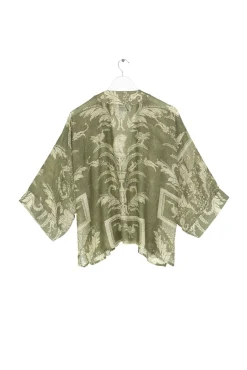 Vintage Damask Sage Kimono