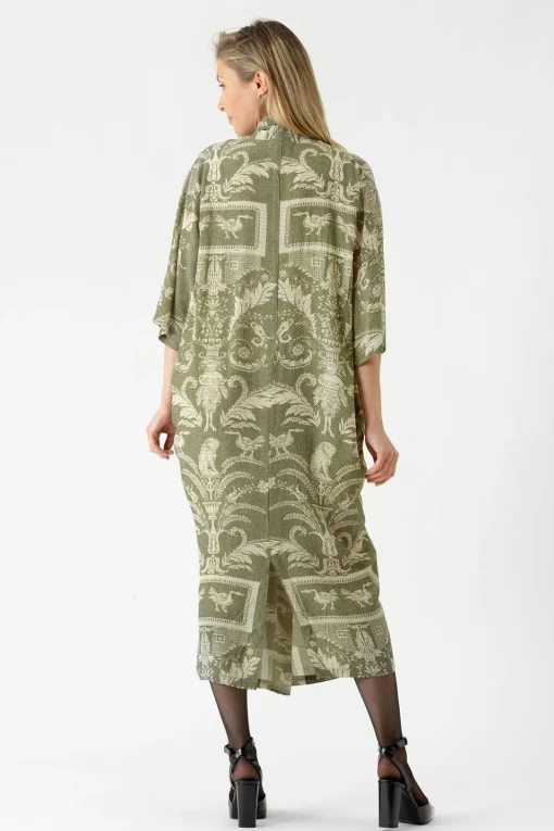 Vintage Damask Sage Rachel Dress