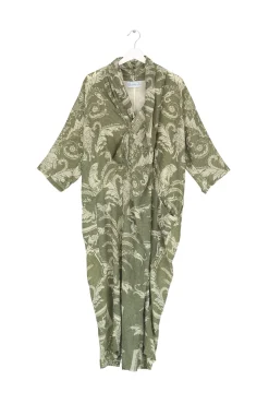 Vintage Damask Sage Rachel Dress
