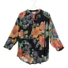 Woven Flower Black Darcy Shirt